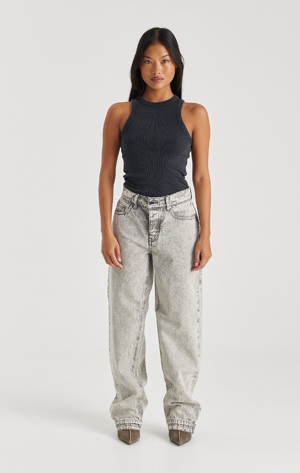 GREY ECLIPSE DENIM JEANS - ONLY THE BLIND™