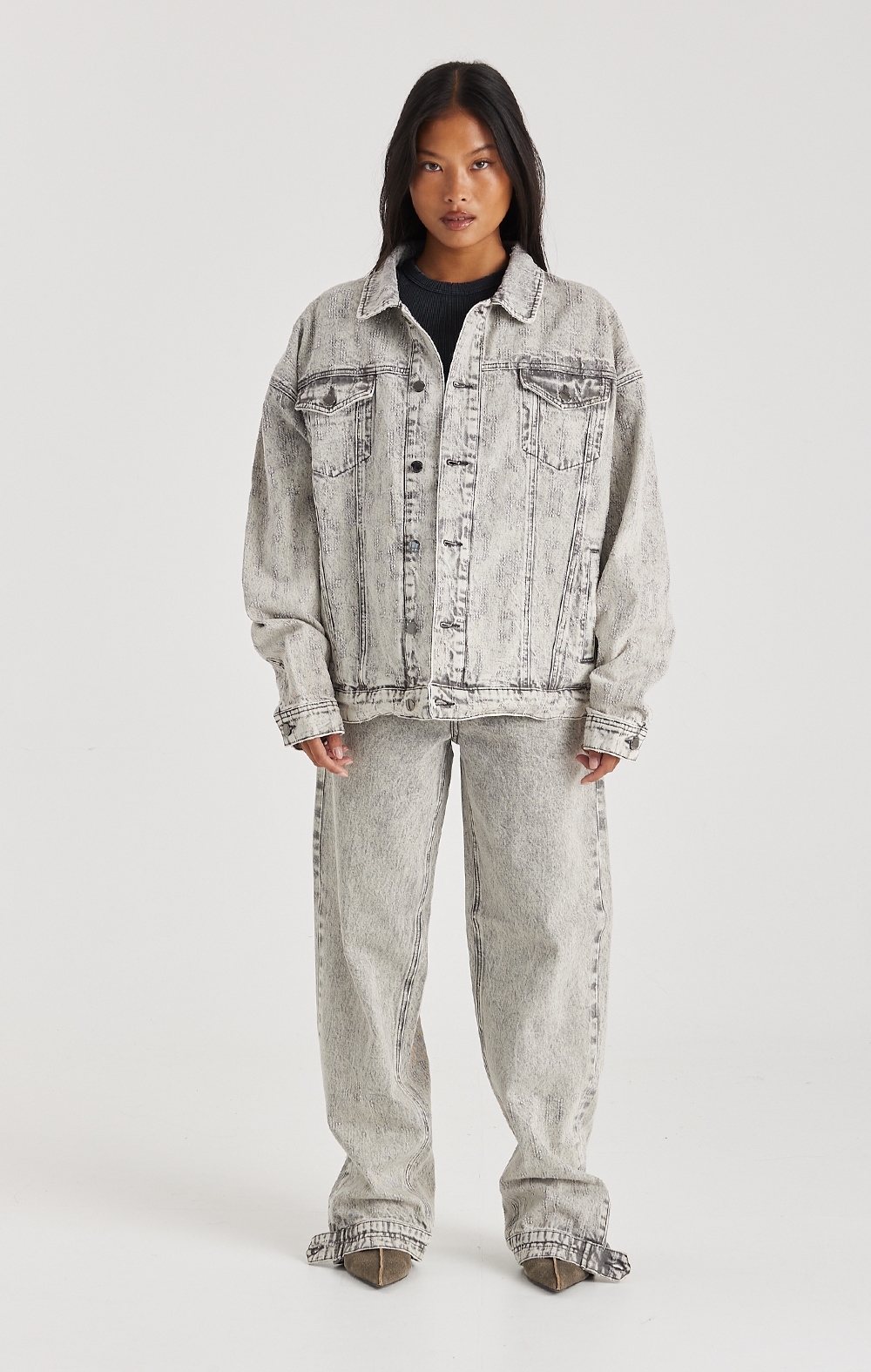 GREY ECLIPSE DENIM JACKET - ONLY THE BLIND™