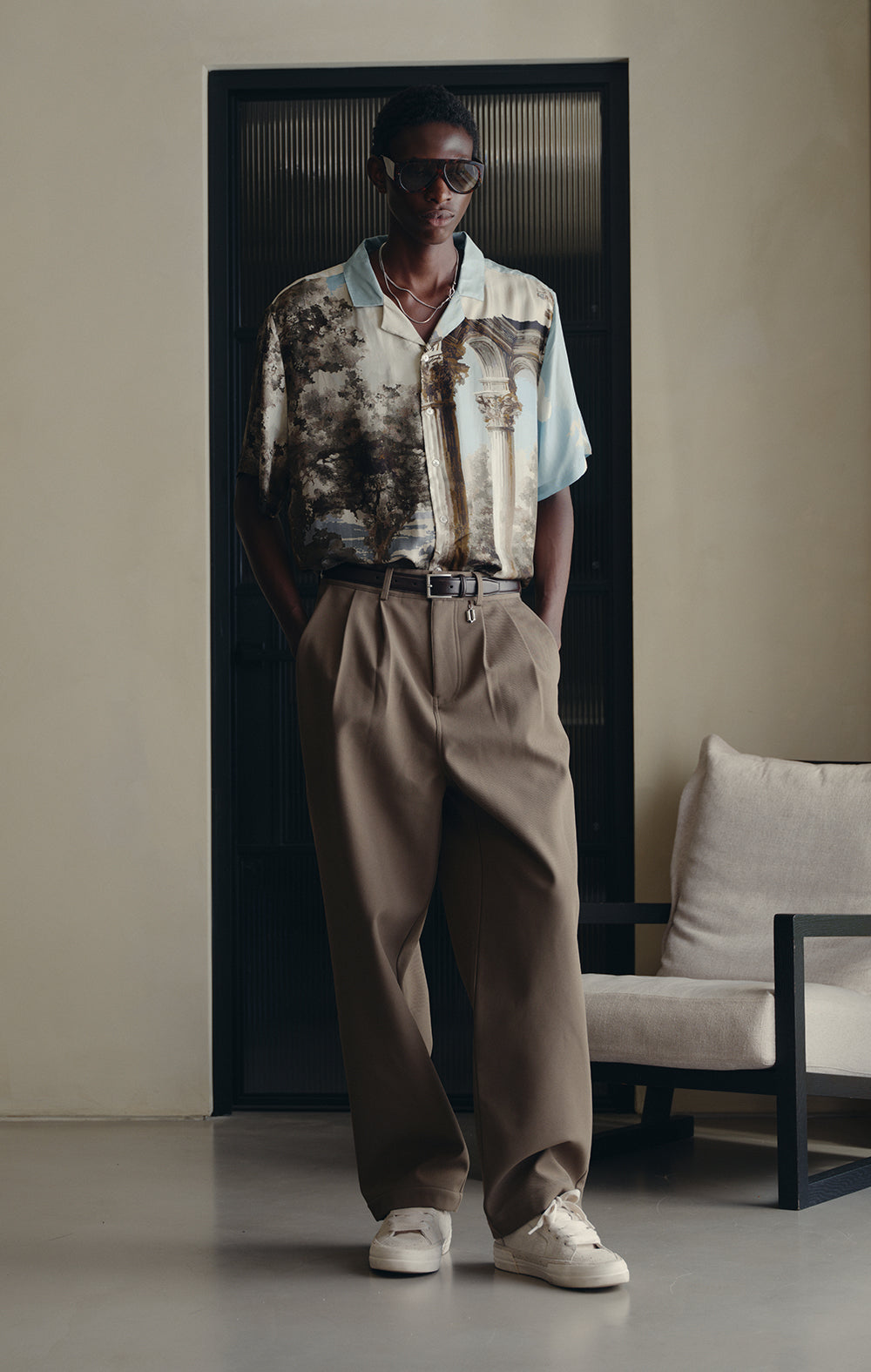 ECHOES OF ANGELS SILK SHIRT