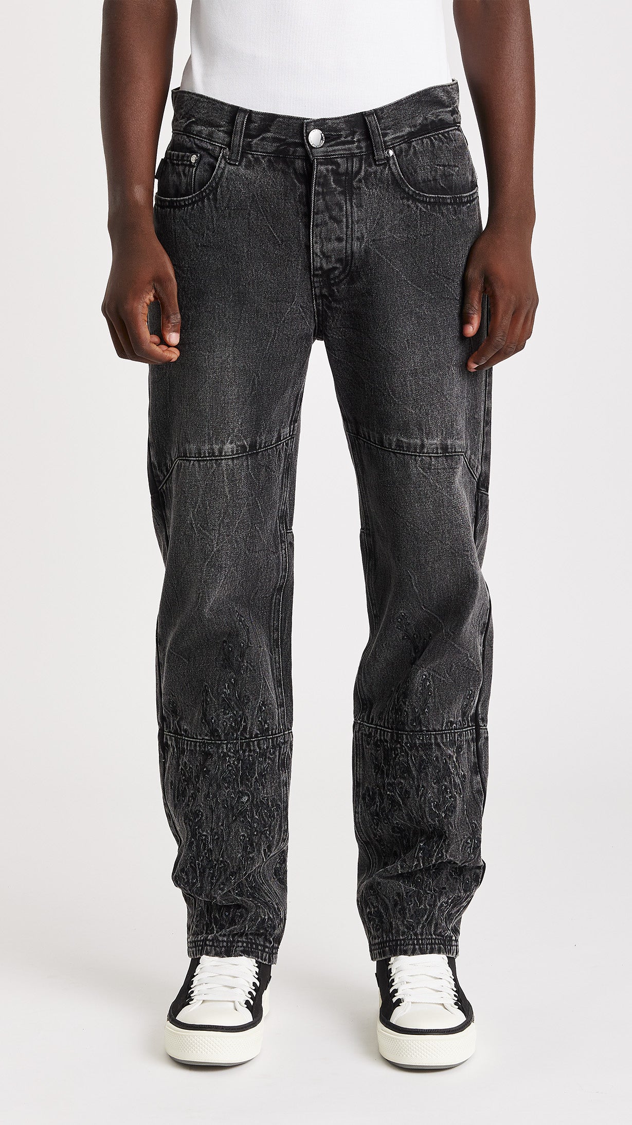 FLORAL NIGHT DENIM JEANS - ONLY THE BLIND™