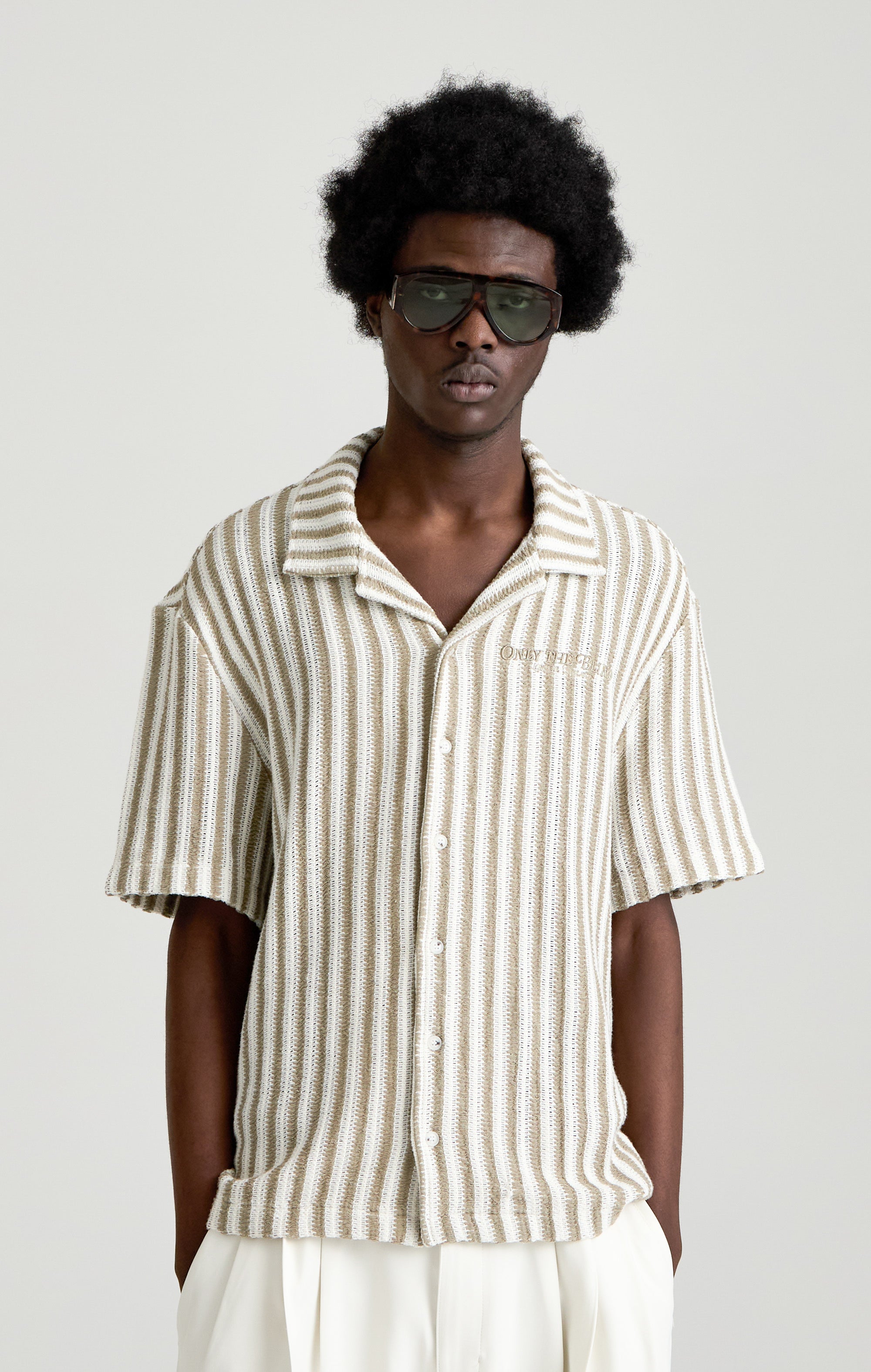CROCHET RESORT SHIRT