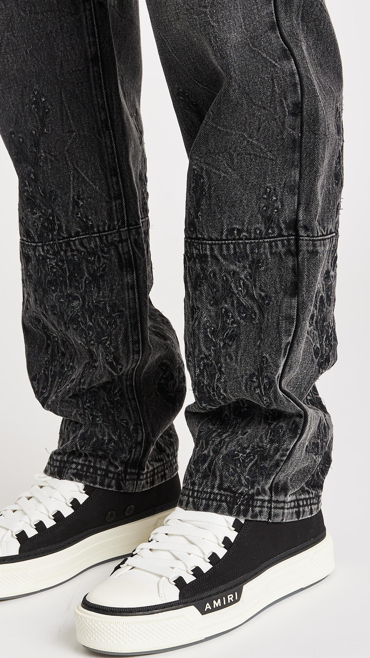 FLORAL NIGHT DENIM JEANS - ONLY THE BLIND™