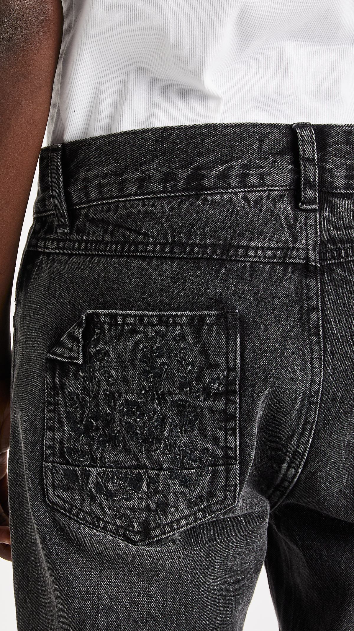 FLORAL NIGHT DENIM JEANS - ONLY THE BLIND™