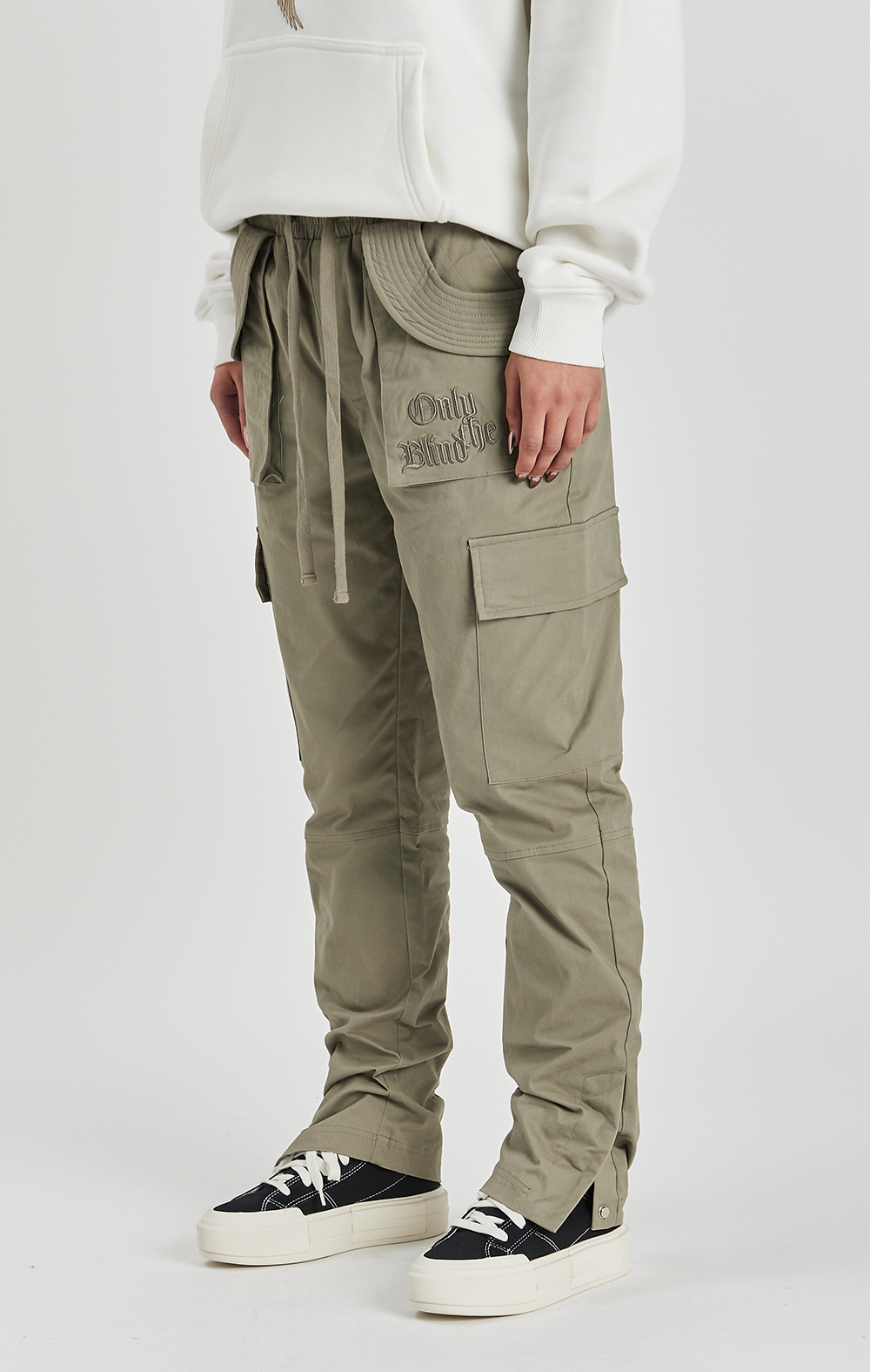 KHAKI TWILL CARGO PANT - ONLY THE BLIND™