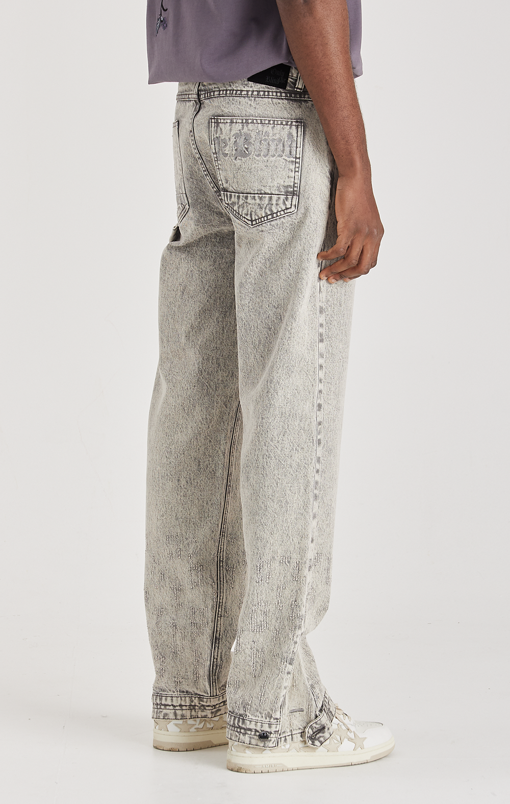 GREY ECLIPSE DENIM JEANS - ONLY THE BLIND™