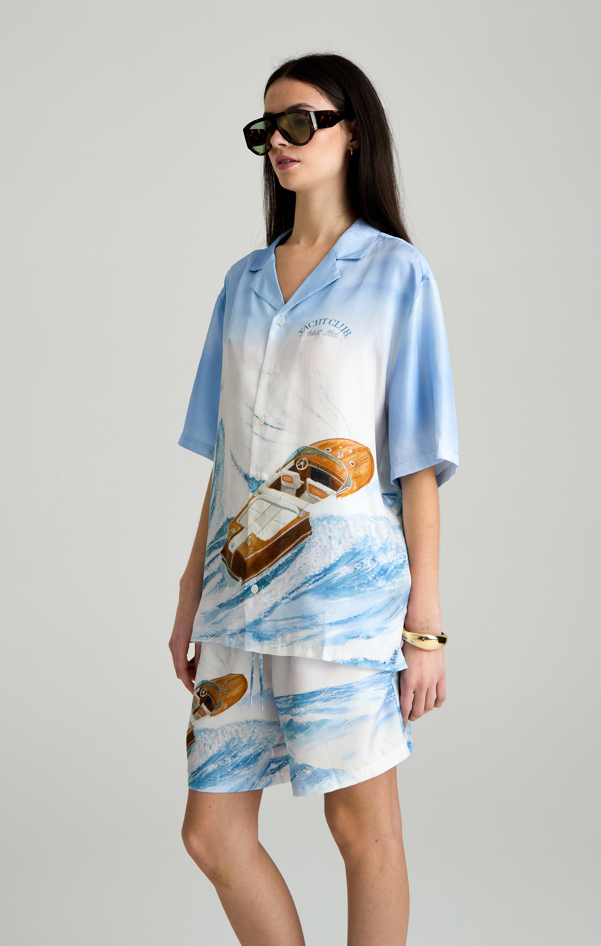 SEA WAVE SILK SHIRT