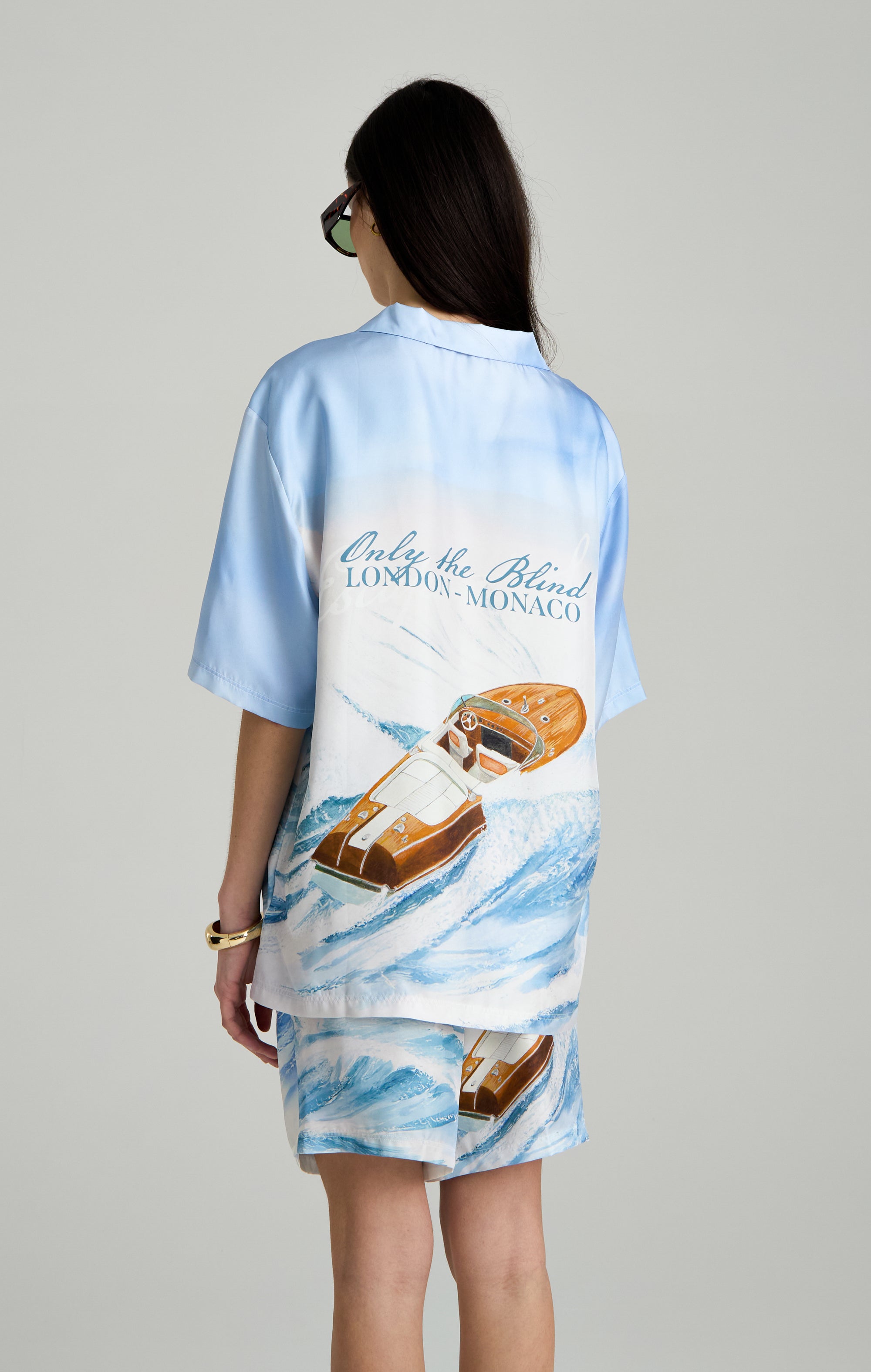 SEA WAVE SILK SHIRT