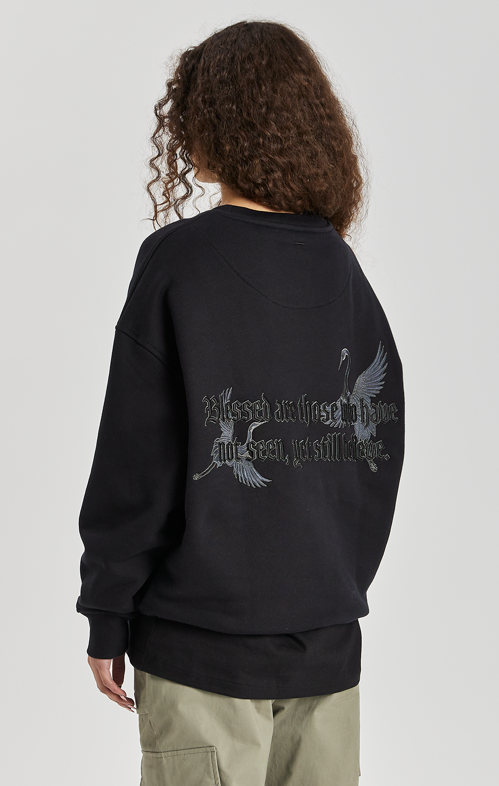 Dark Crane Statement Crew - ONLY THE BLIND™