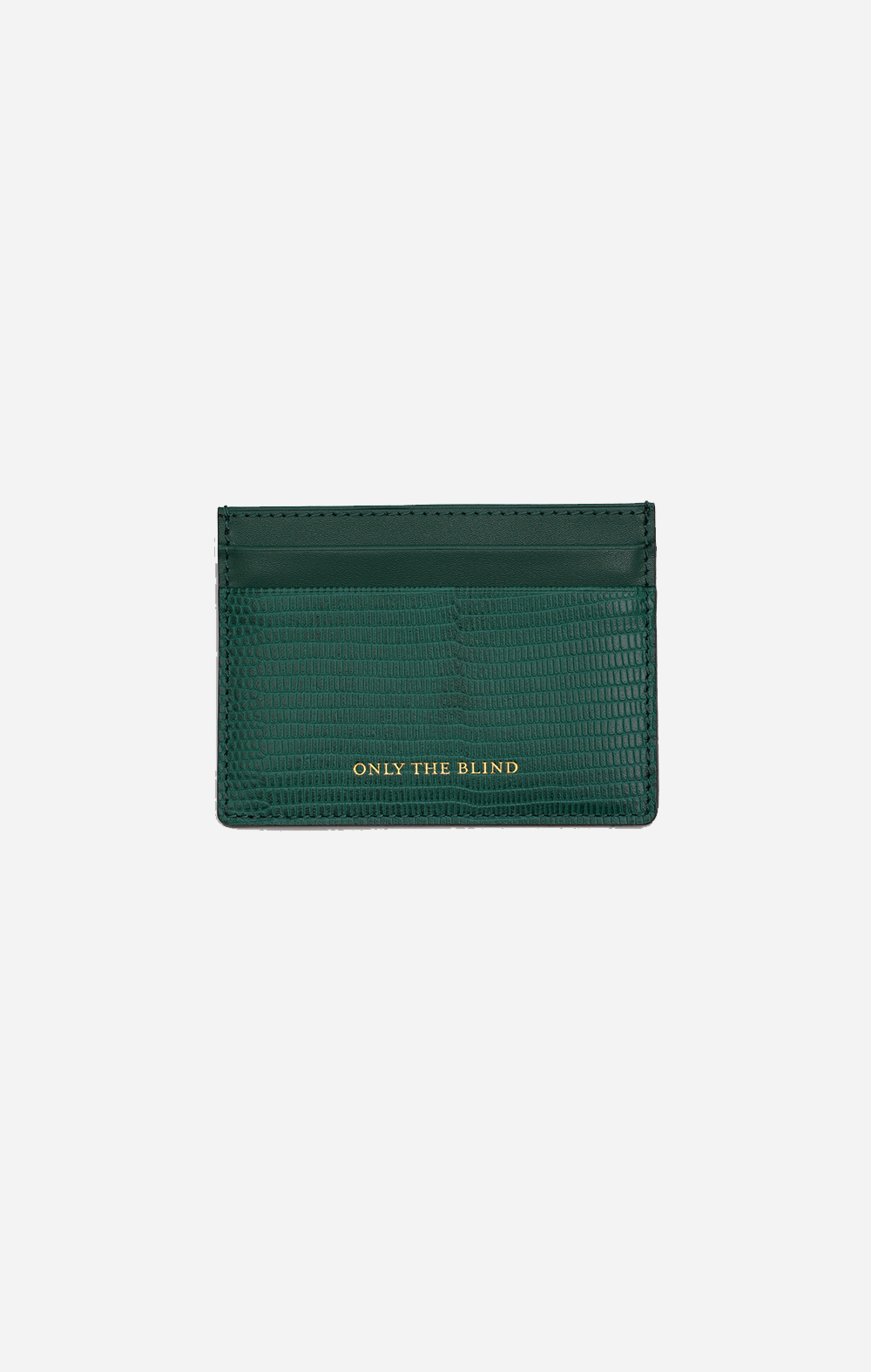 Leather Debossed Card Holder - Woodland Pine - ONLY THE BLIND™