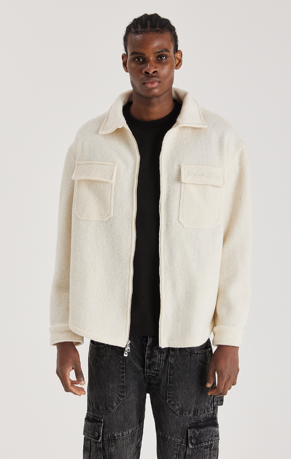 ECRU WOOL SHIRT ONLY THE BLIND