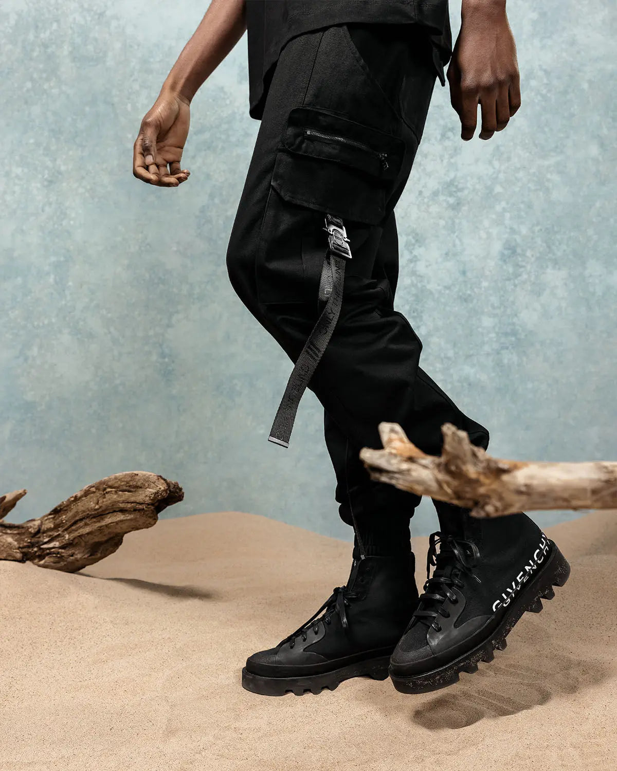 Onyx Strapped Cargos - ONLY THE BLIND™