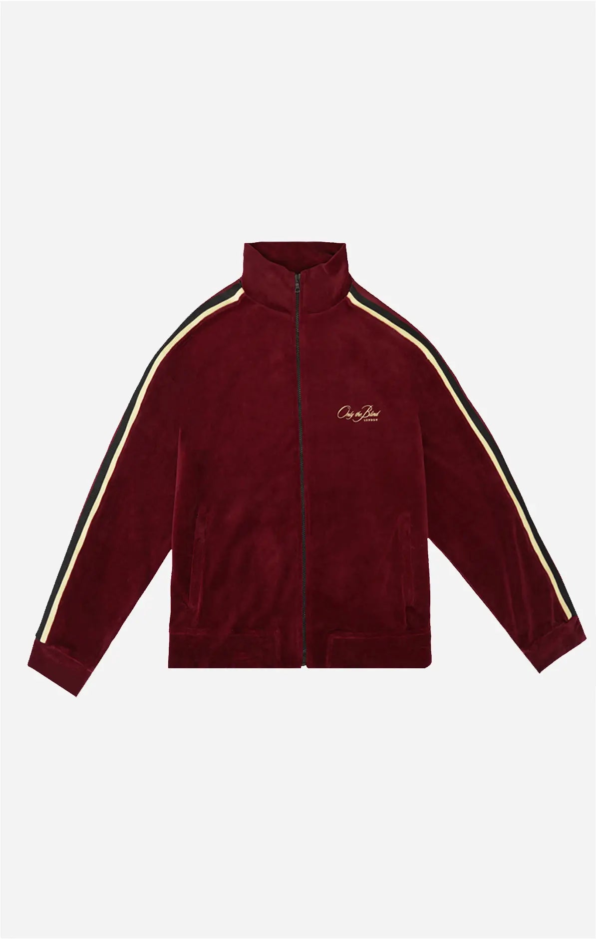 Maroon Velour Jacket - ONLY THE BLIND™