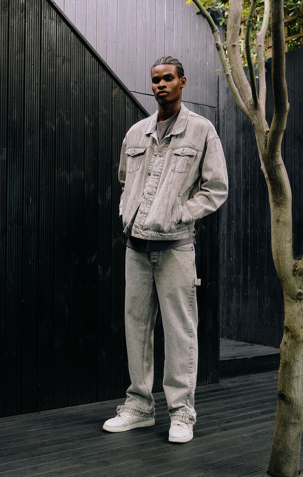 GREY ECLIPSE DENIM JACKET - ONLY THE BLIND™