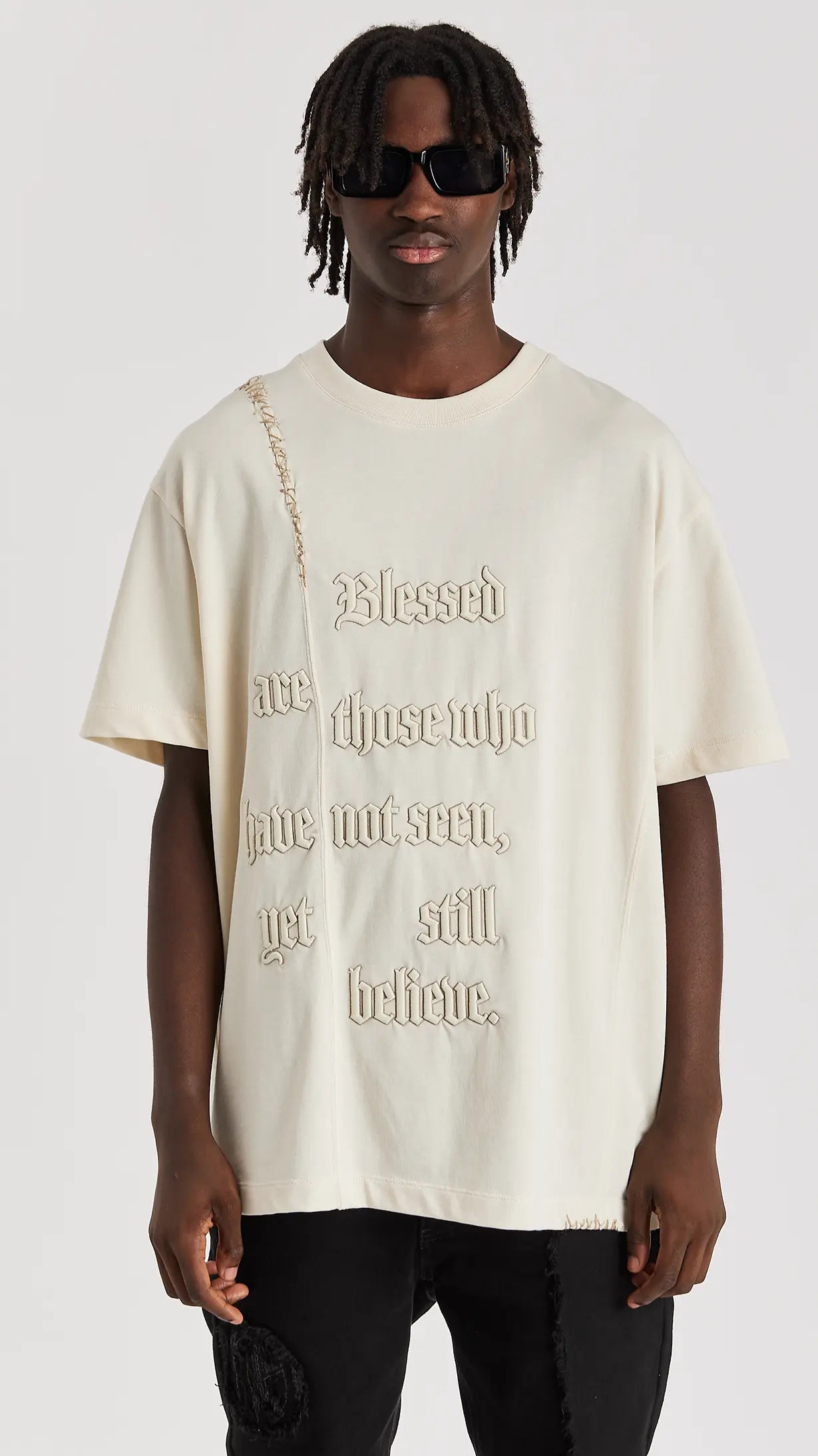 Sand Split Statement T-Shirt - ONLY THE BLIND™