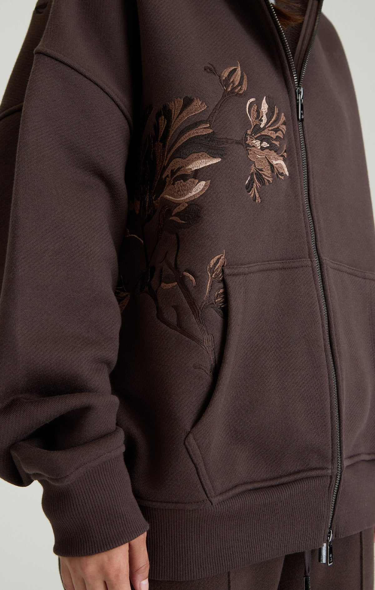 FADING BLOOM ZIP HOODIE