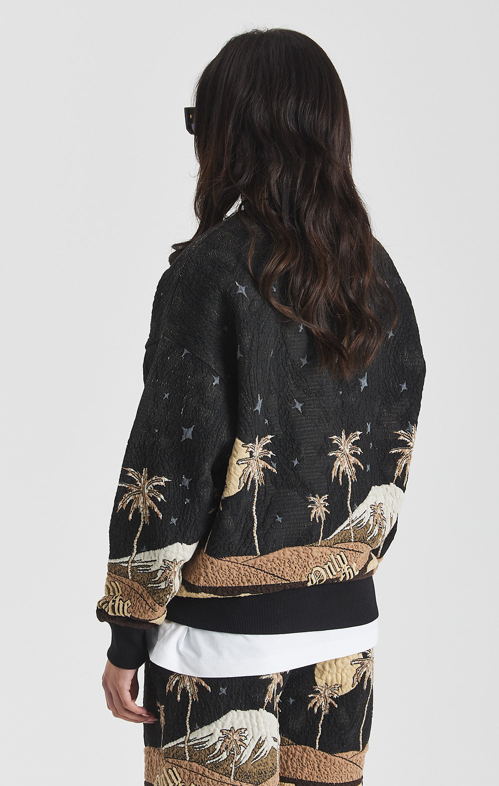 Sepia Mountain Jacquard Sweatshirt