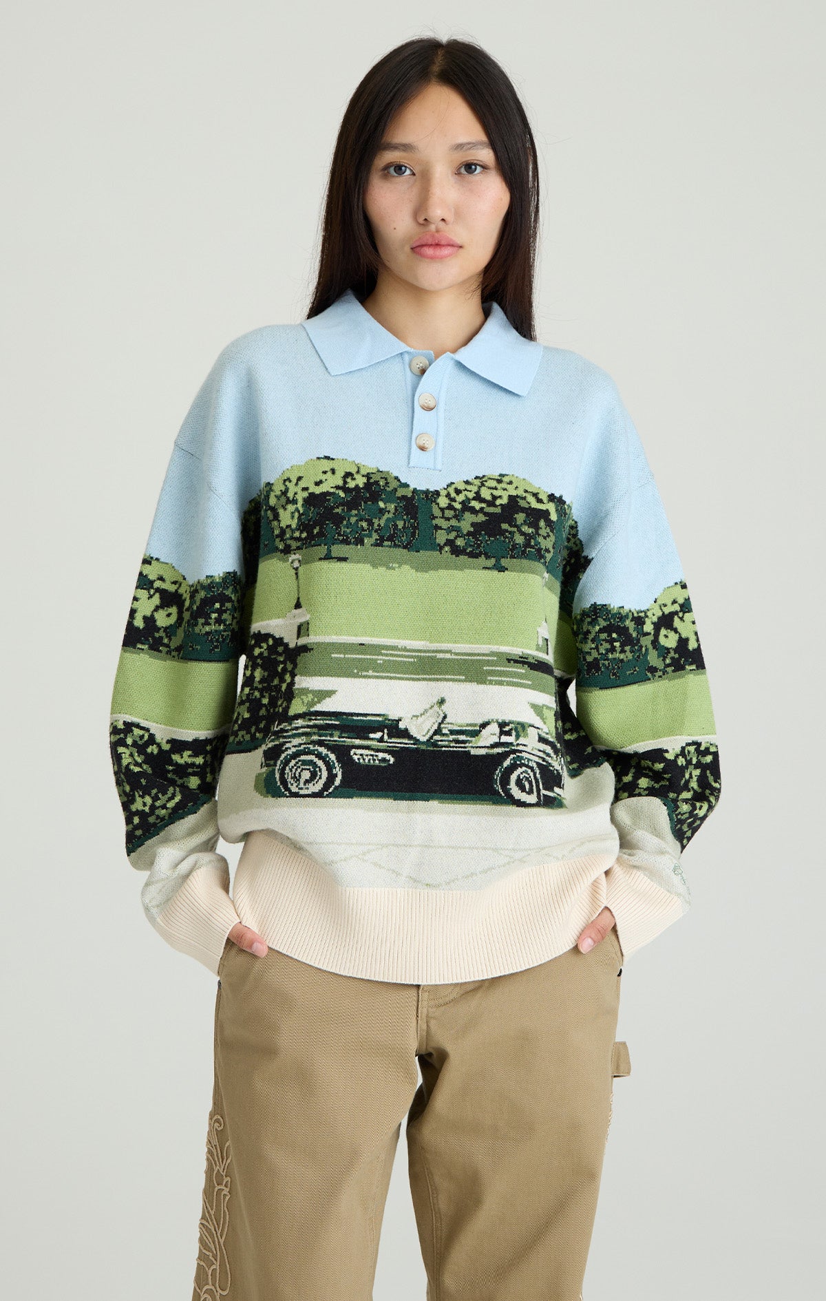JARDIN DE BLAKE'S KNIT POLO