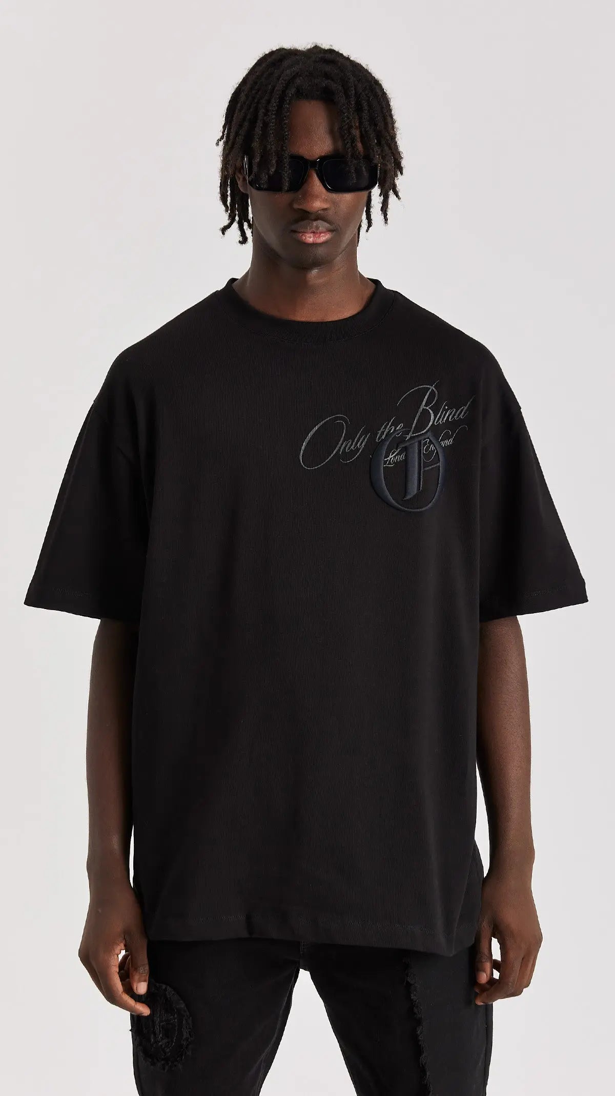 BLACK CREW LOGO T-SHIRT