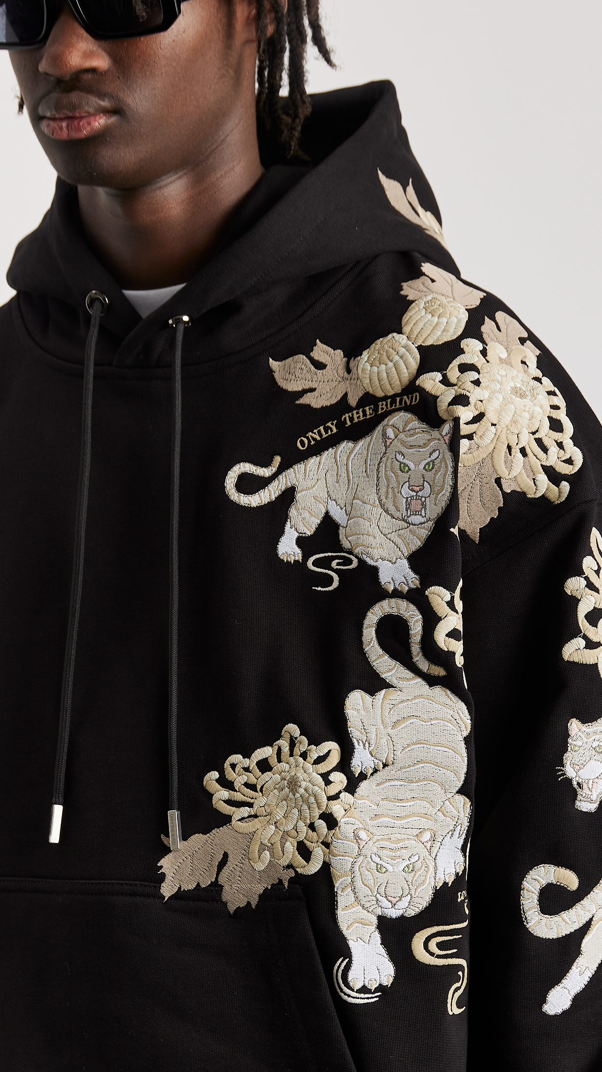 Black Koda Tiger Hoodie - ONLY THE BLIND™