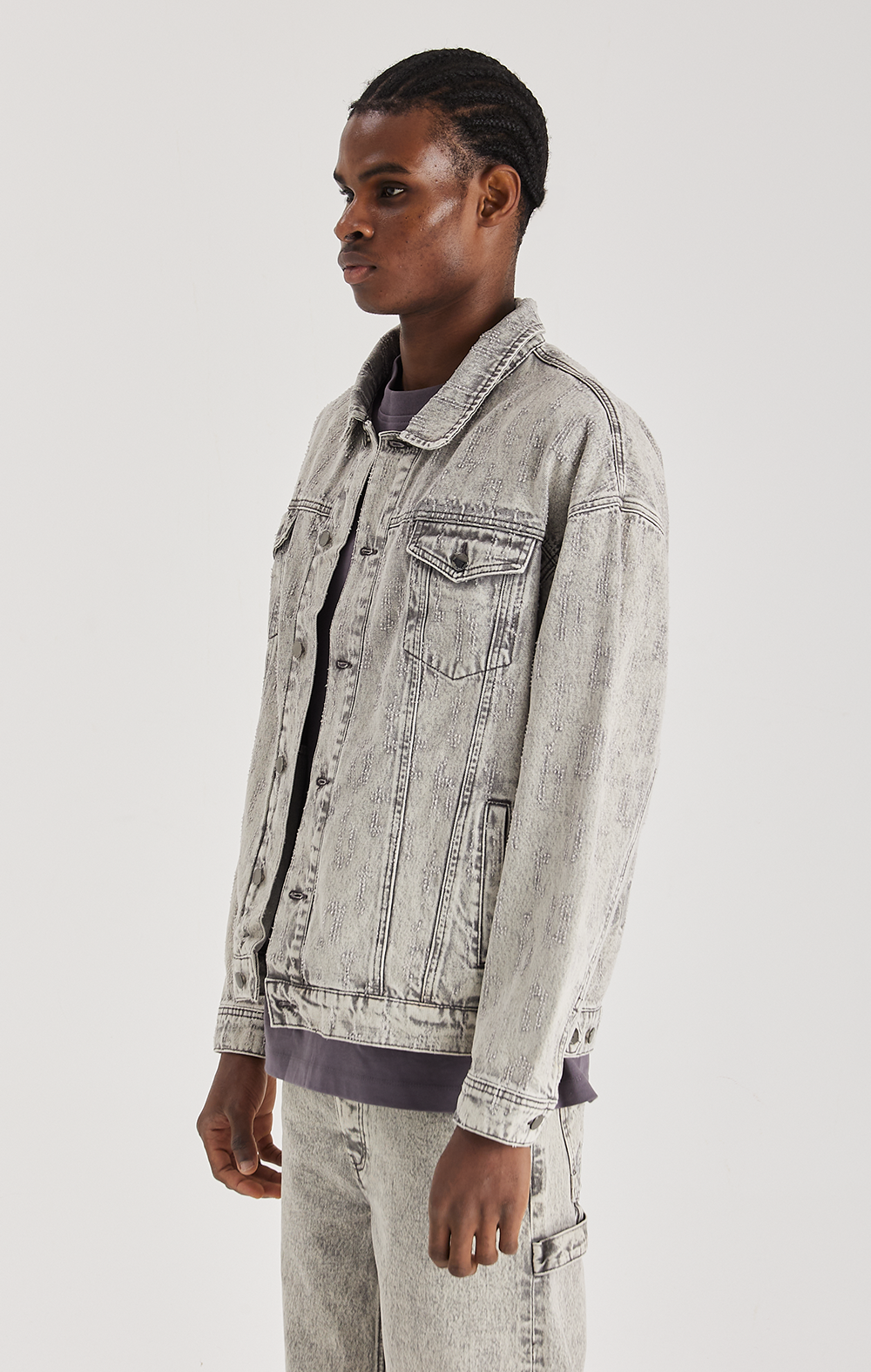 GREY ECLIPSE DENIM JACKET - ONLY THE BLIND™