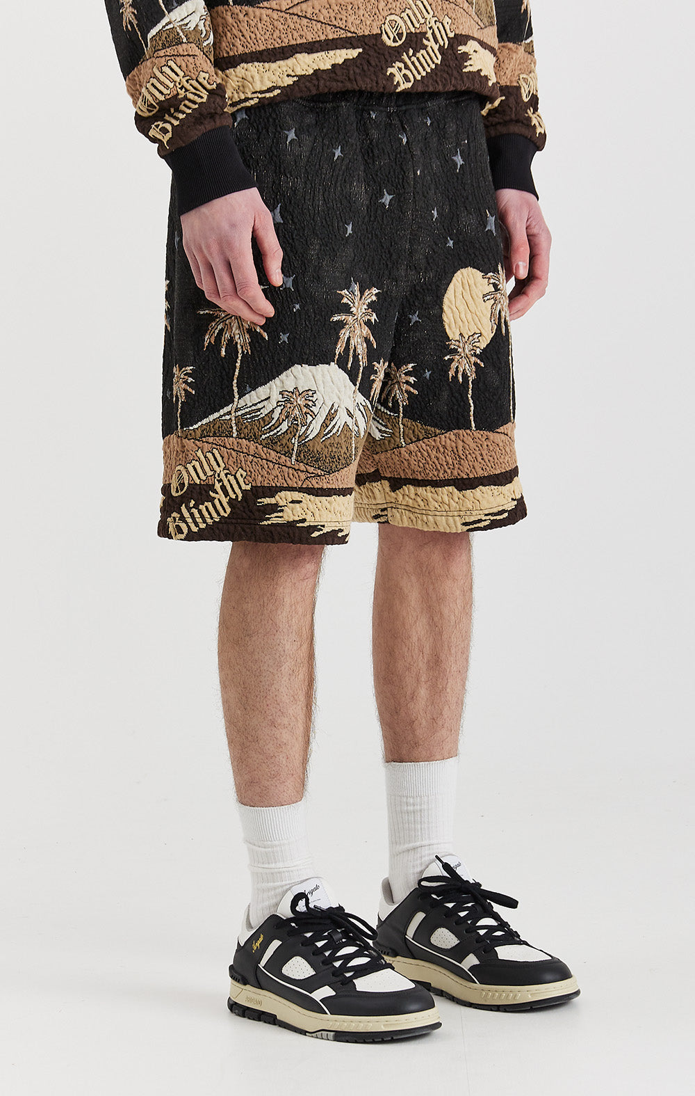 Sepia Mountain Jacquard Shorts - ONLY THE BLIND™