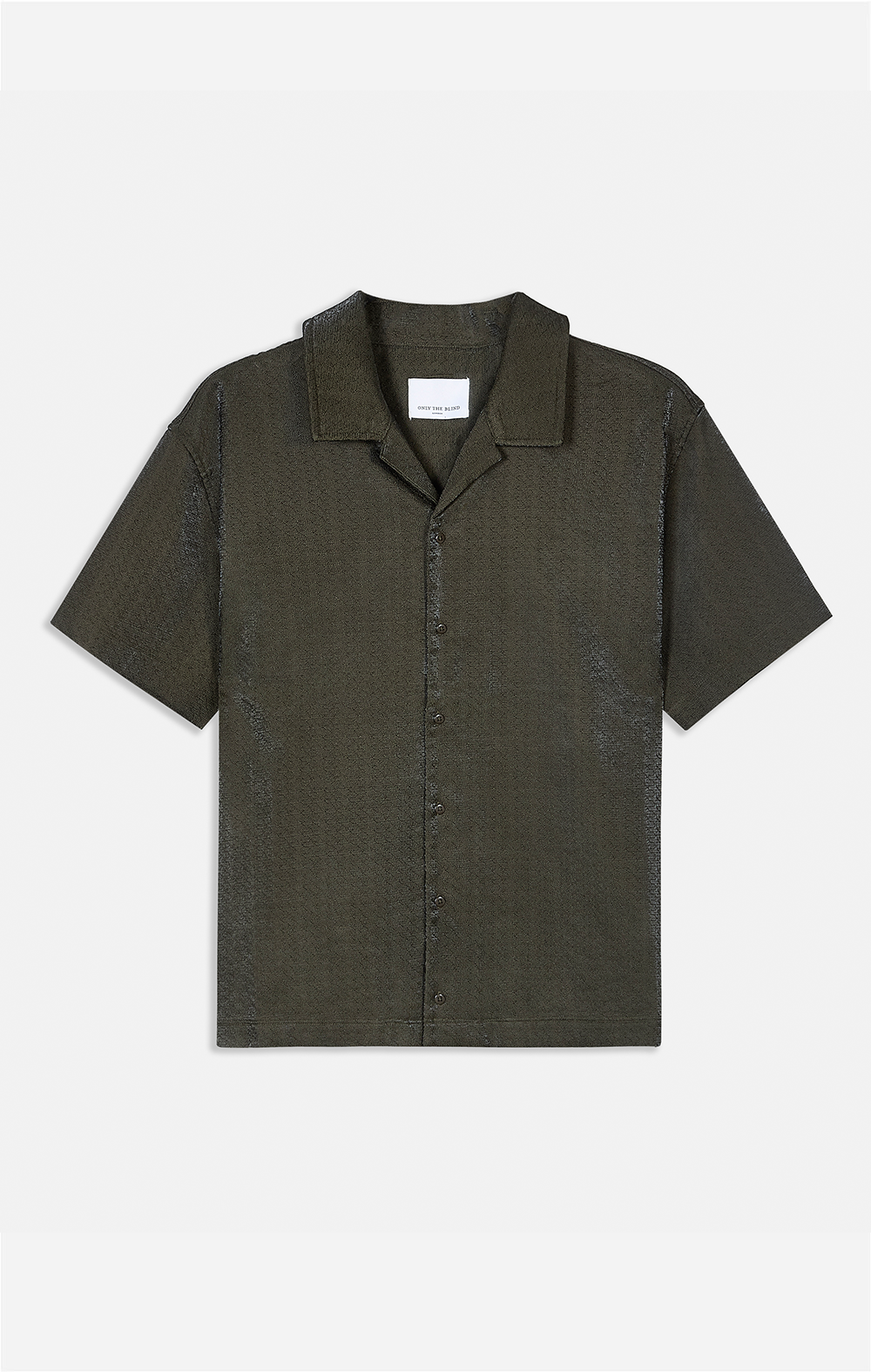 IRIDESCENT GREEN EMBROIDERED SHIRT