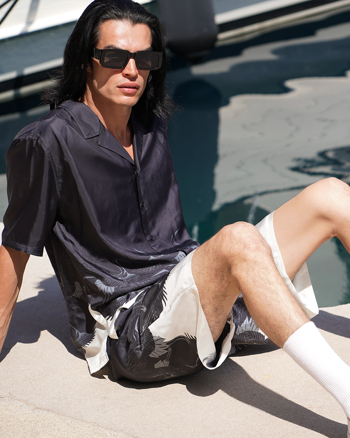 Crane Silk Shirt - ONLY THE BLIND™