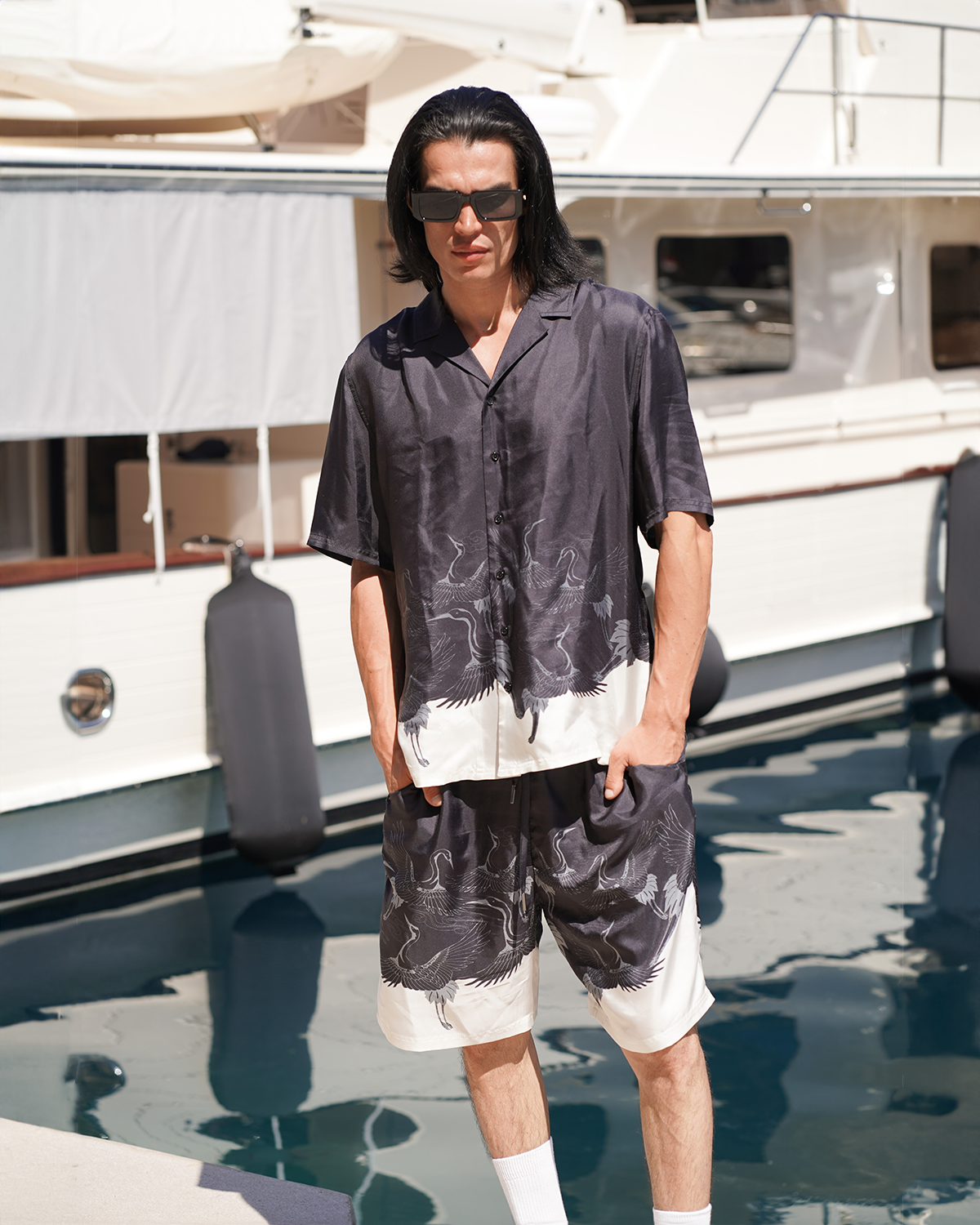 Crane Silk Shirt - ONLY THE BLIND™