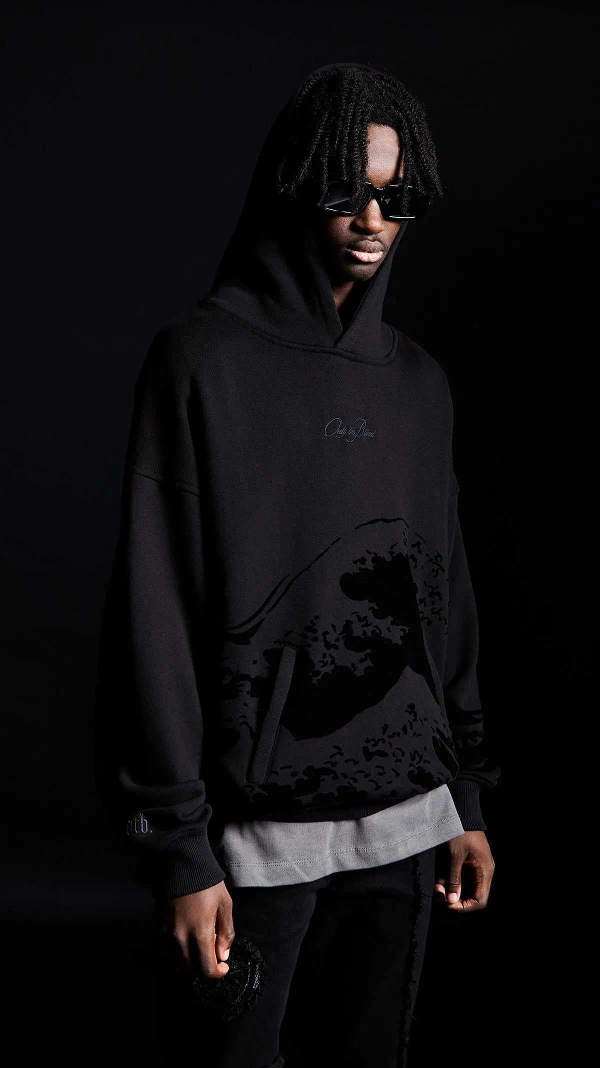 Onyx Wave Hoodie - ONLY THE BLIND™