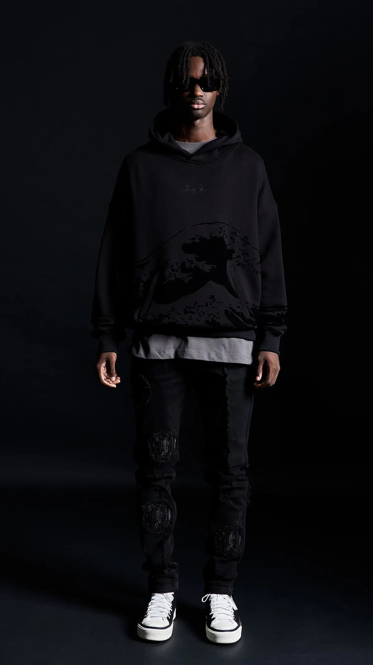 Onyx Wave Hoodie - ONLY THE BLIND™