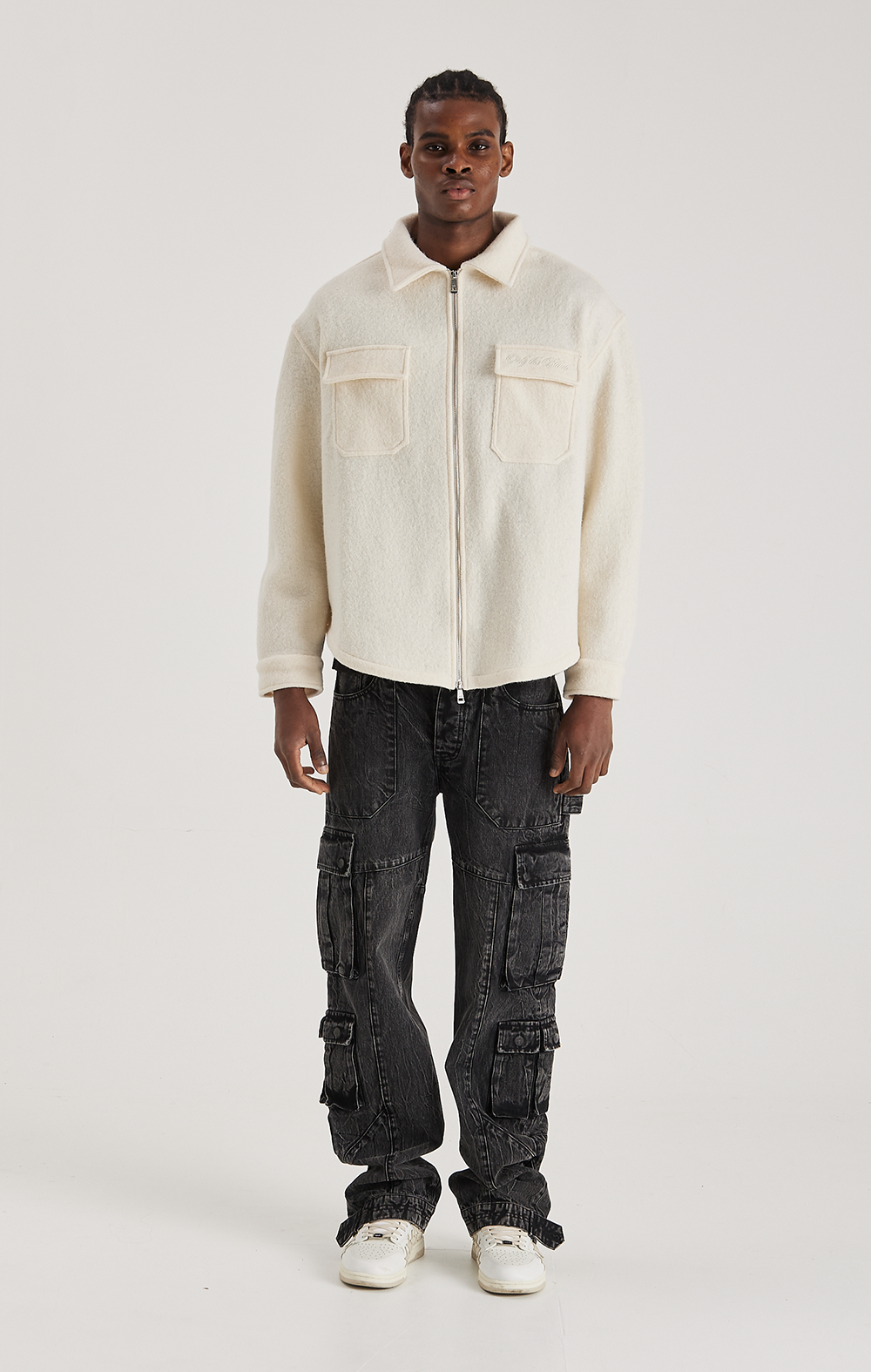 ECRU WOOL SHIRT ONLY THE BLIND