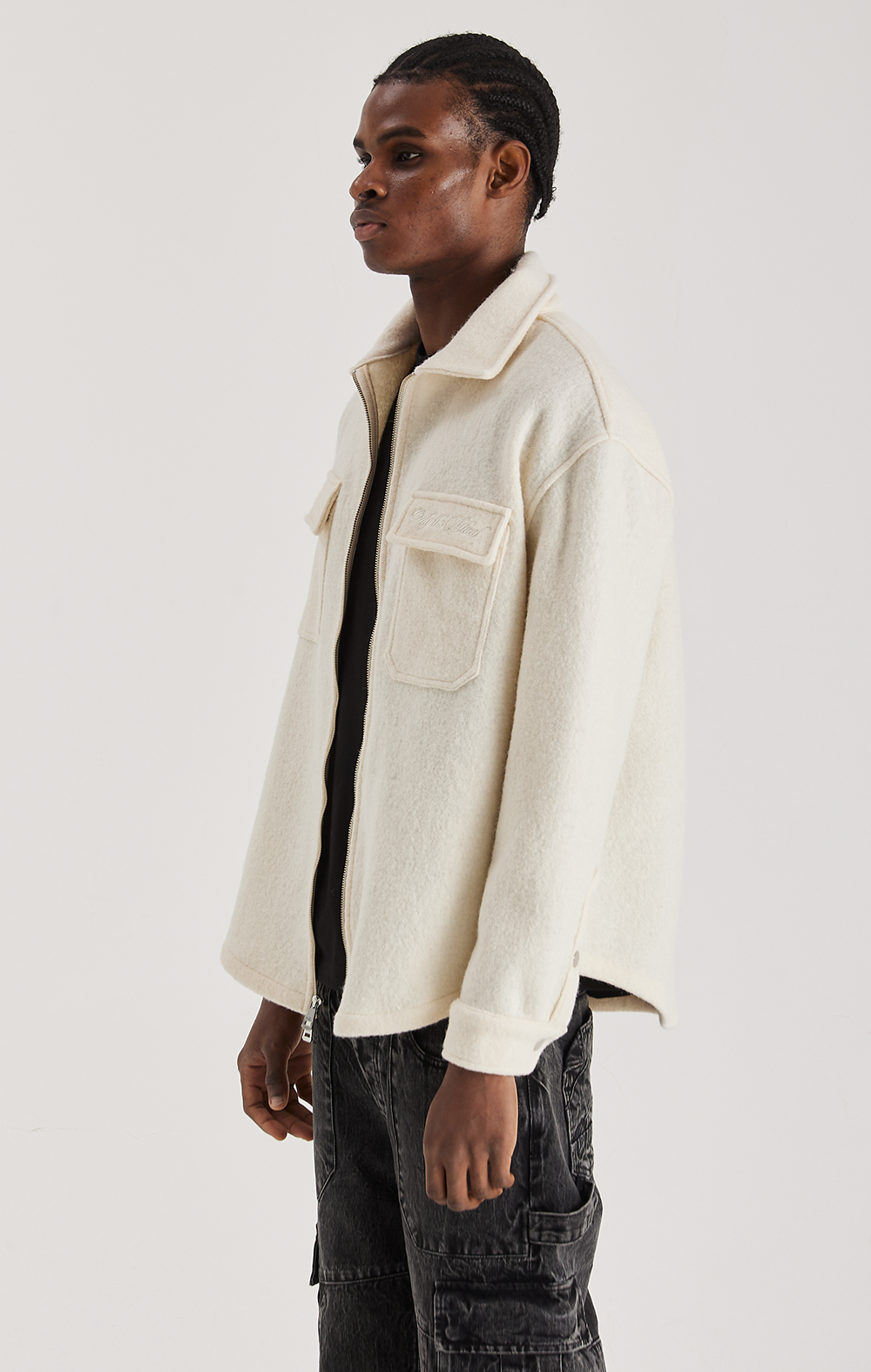ECRU WOOL SHIRT ONLY THE BLIND