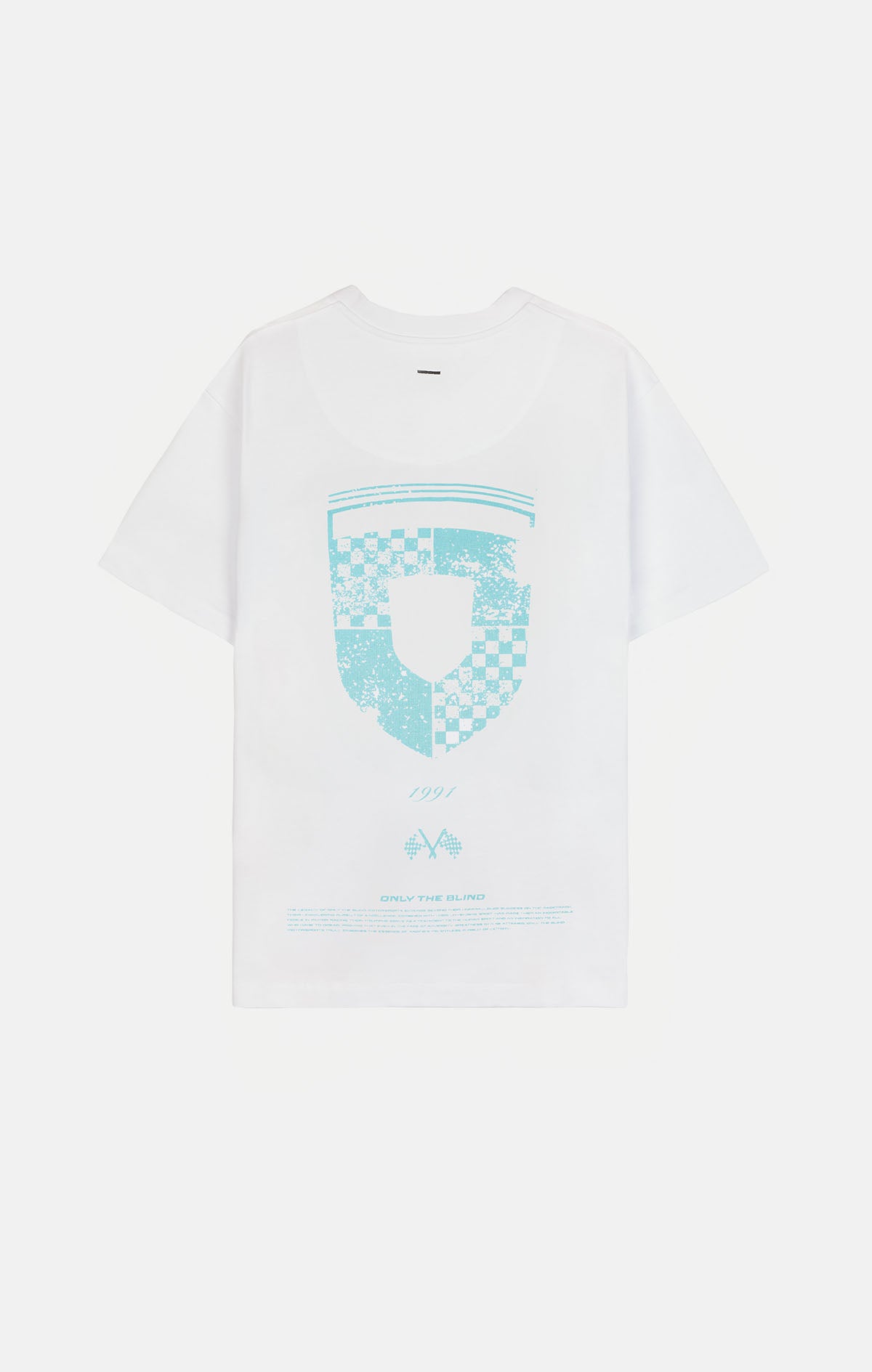 WHITE MOTORSPORT T-SHIRT - ONLY THE BLIND™