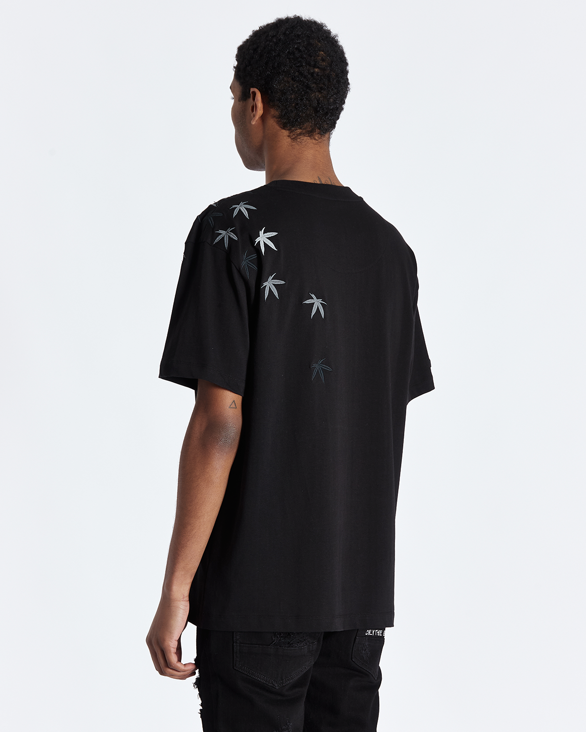 Black Maple Embroidered T-shirt - ONLY THE BLIND™