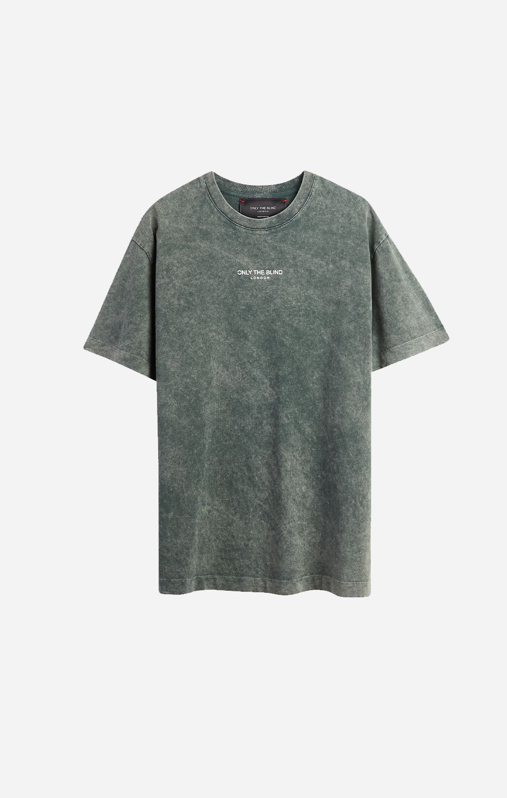 Olive Stonewash essentieel T-shirt