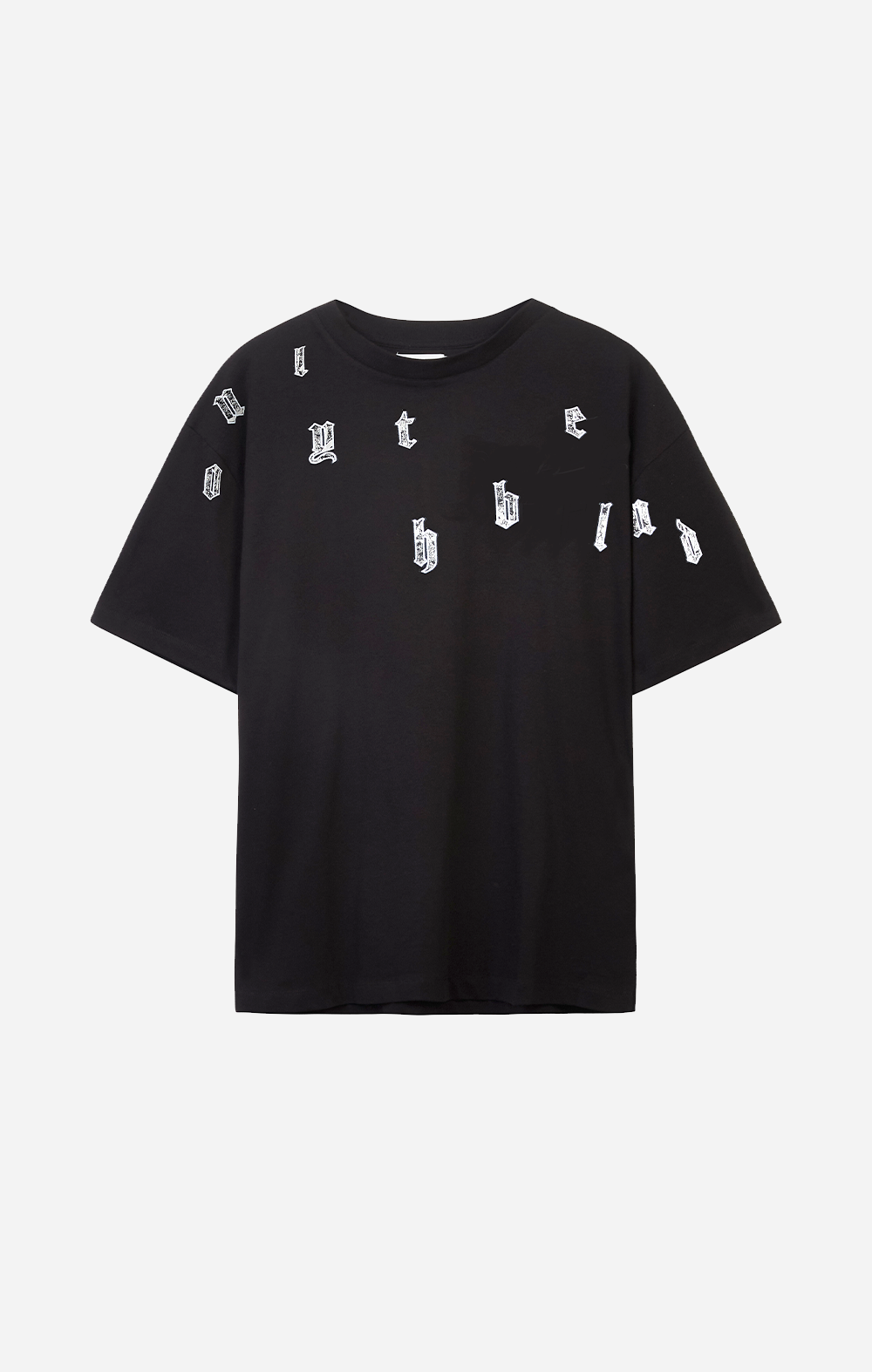Black Tapestry Appliqué T-shirt - ONLY THE BLIND™