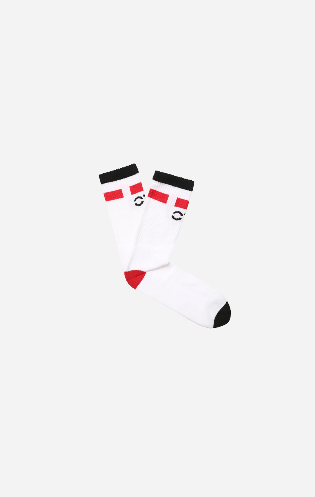 Katoenen kenmerkende witte sokken