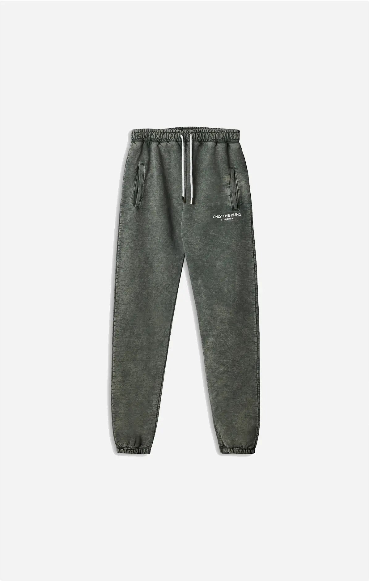 Olive Stonewash Essential Sweatpants - ONLY THE BLIND™