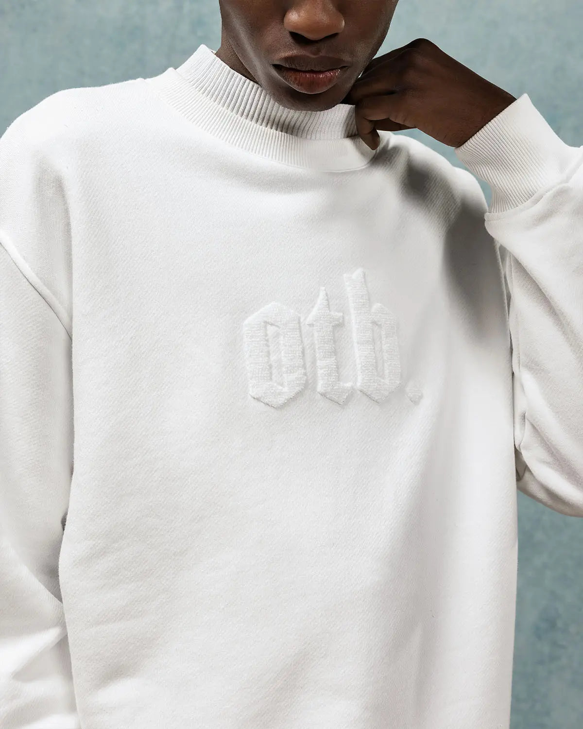 Ivory High-Neck Sweatshirt - ONLY THE BLIND™