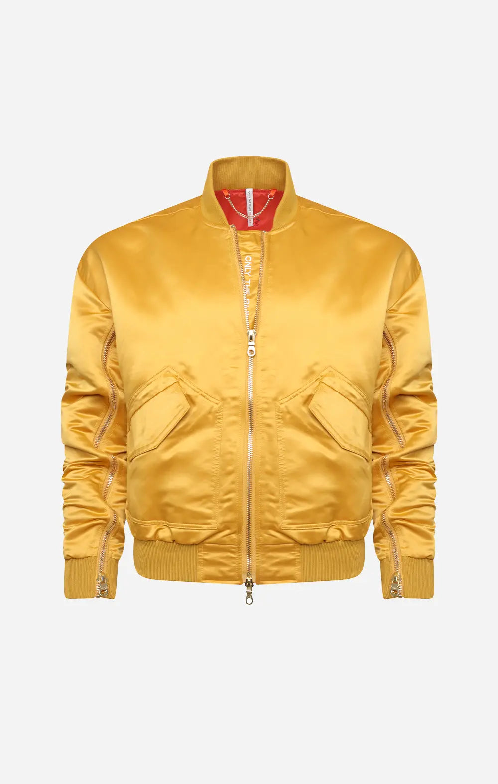 Signature Satin Gold Bomber Jacket - ONLY THE BLIND™
