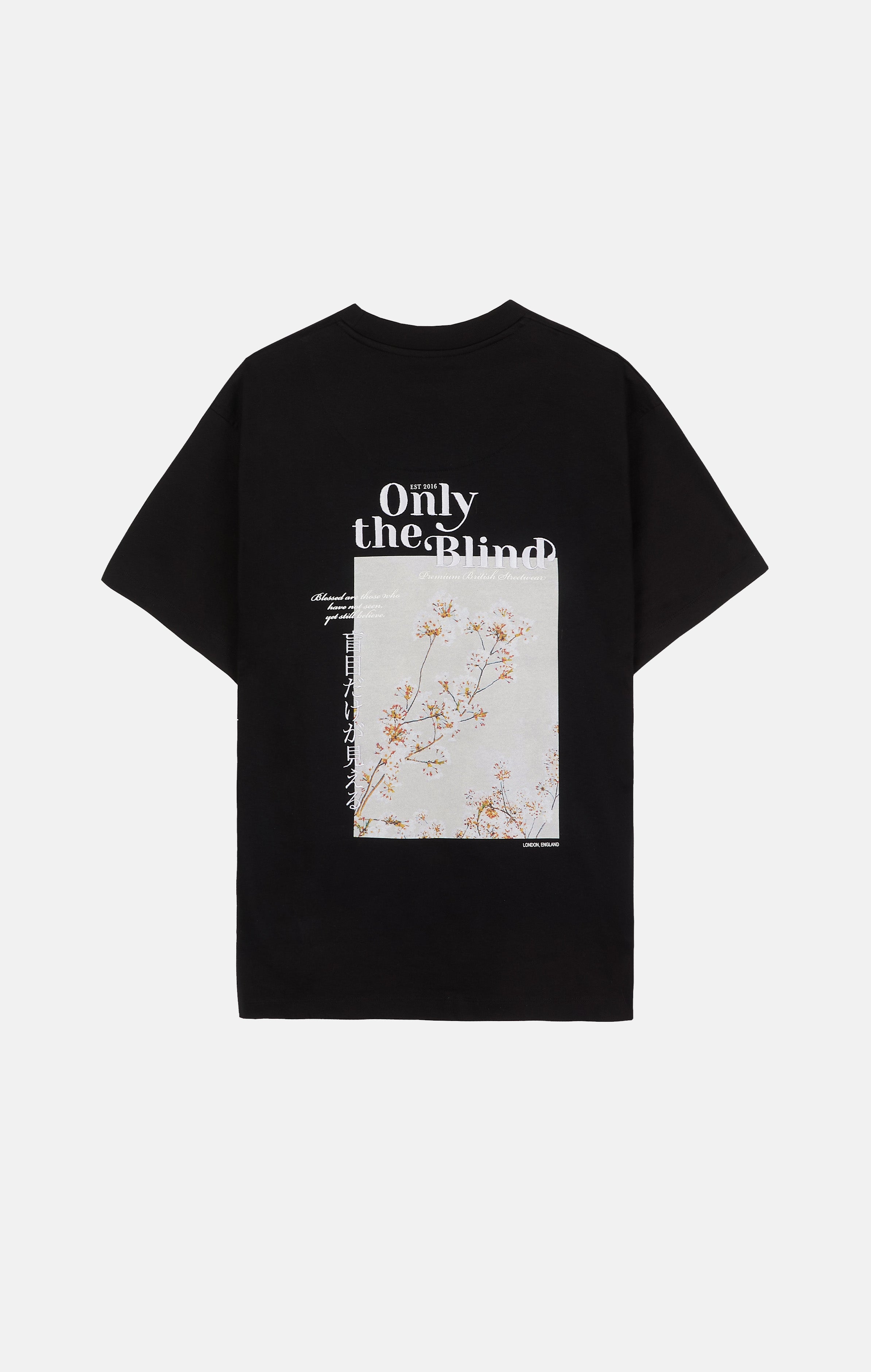 Black Blossom Graphic T-shirt - ONLY THE BLIND™