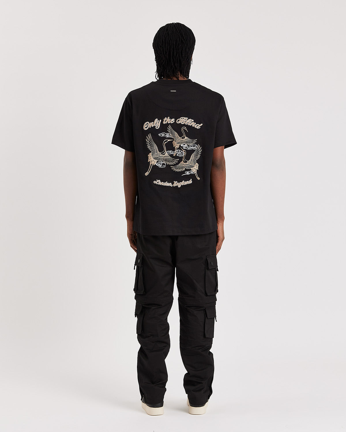 BLACK SUMMER CRANE T-SHIRT