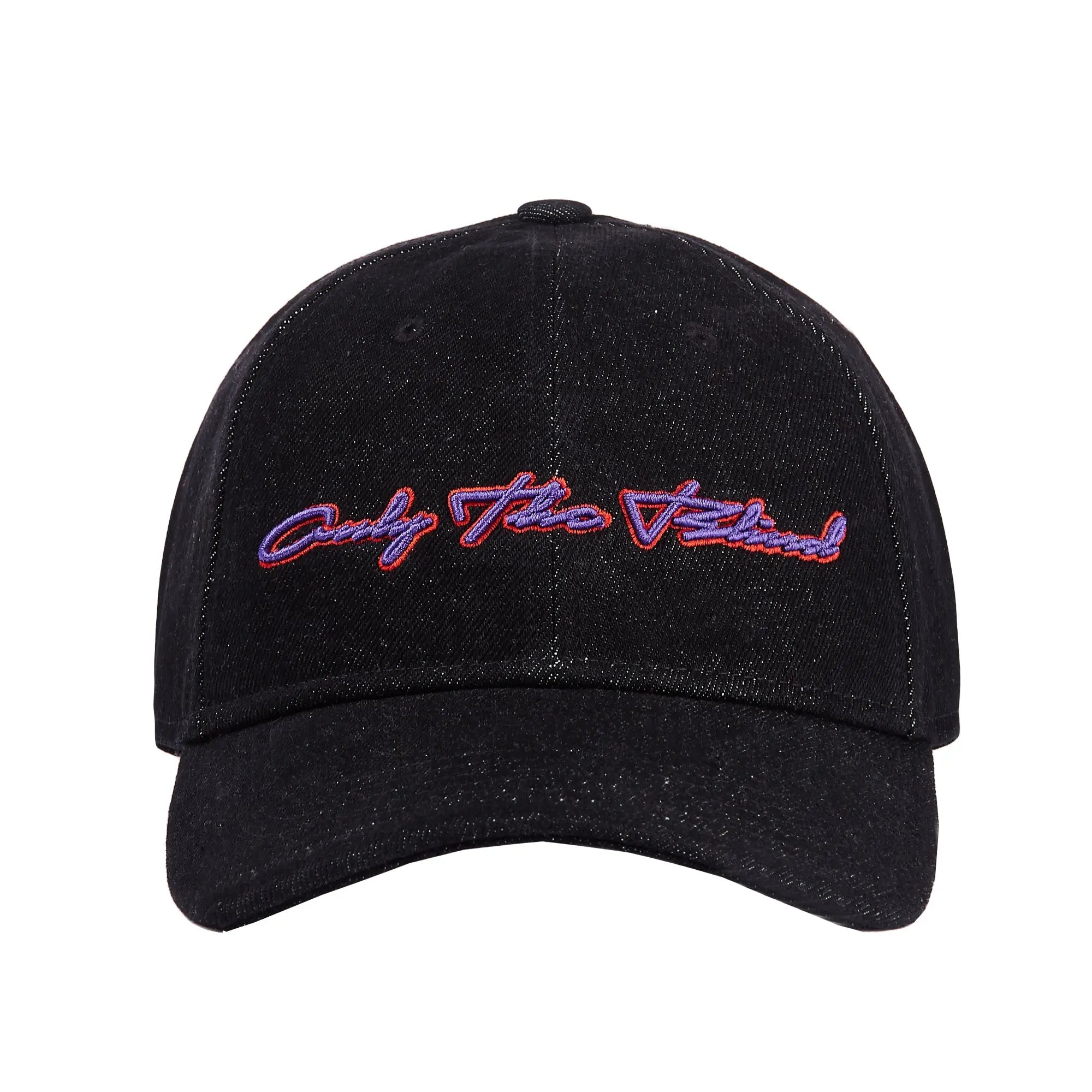 Denim Black Logo Baseball Cap - ONLY THE BLIND™