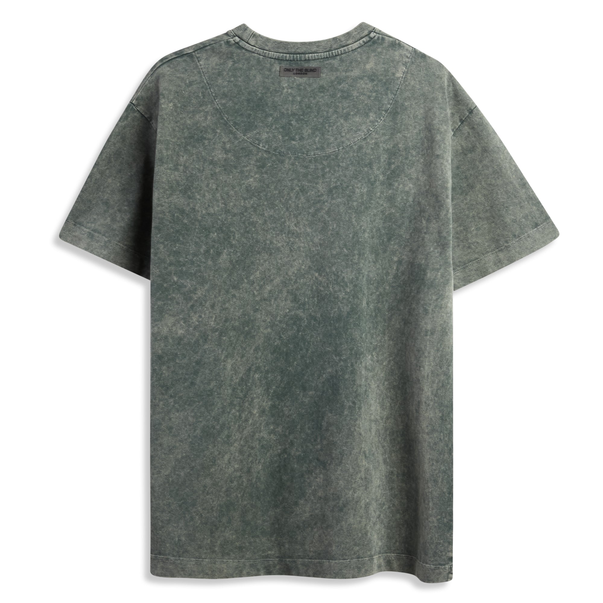 Olive Stonewash essentieel T-shirt