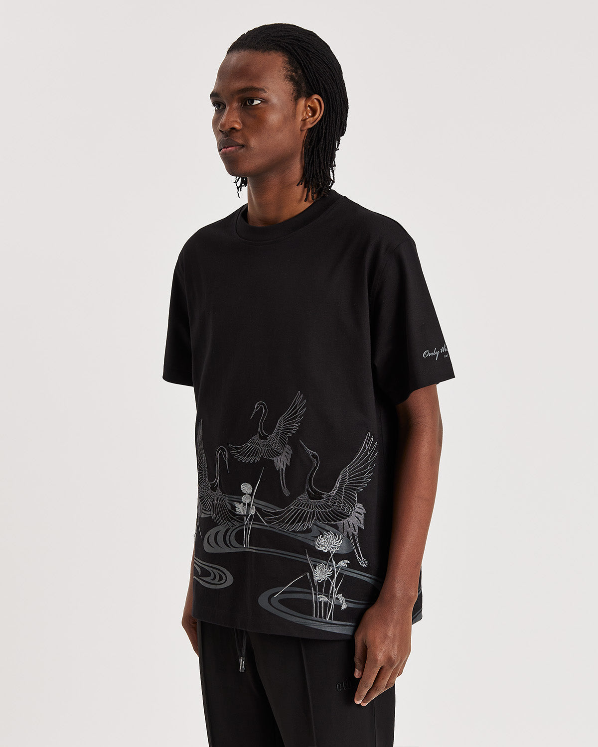 Dark Crane T-shirt - ONLY THE BLIND™