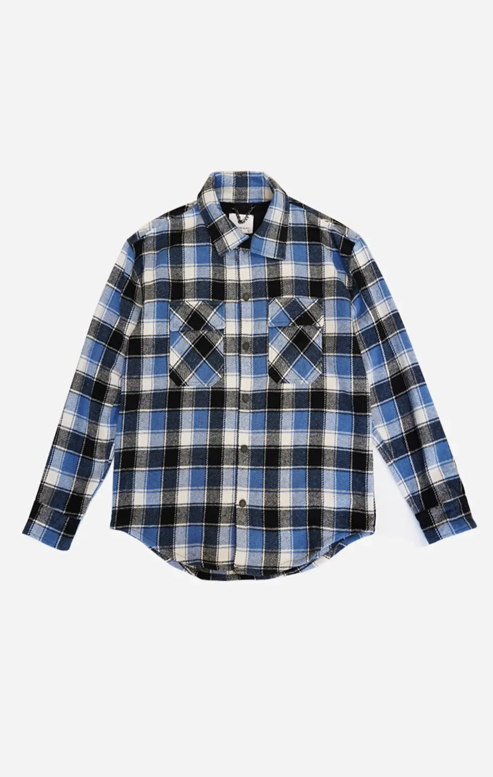 Navy Check Flannel Shirt - ONLY THE BLIND™