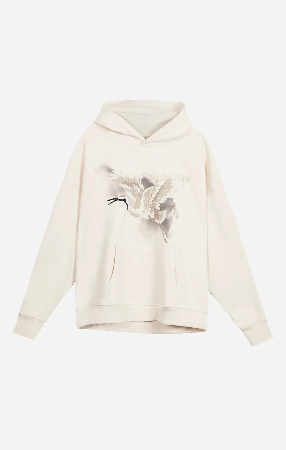 Beige Heron Hoodie