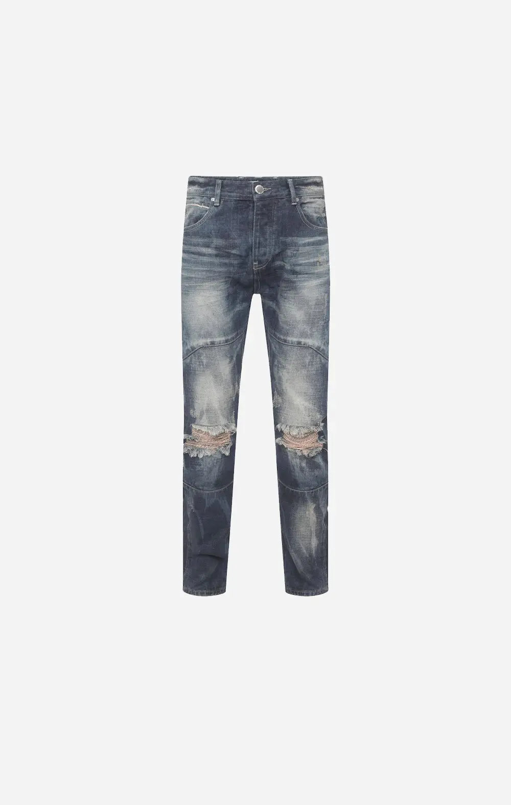 Selvedge Denim Mid Blue Heavy Bleached ONLY THE BLIND