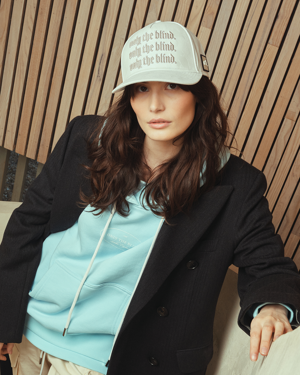 Frozen Beige Suede Cap - ONLY THE BLIND™
