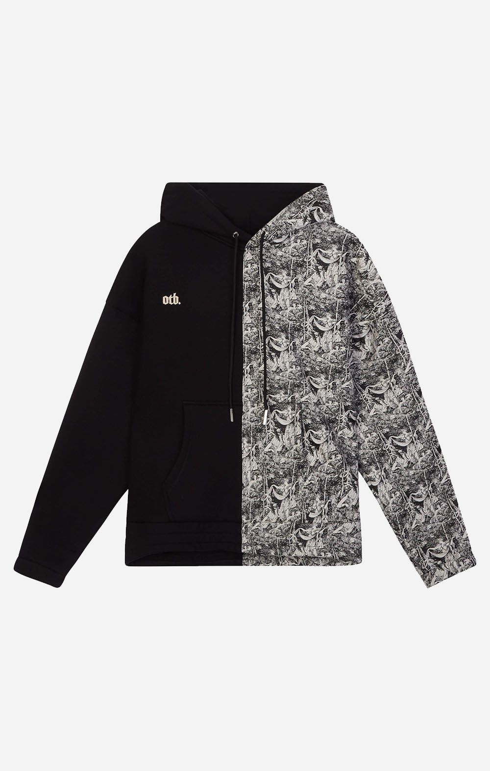 SPLIT JACQUARD HOODIE